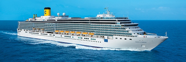The Costa Luminosa is featured on our Grand European Cruise & Tour