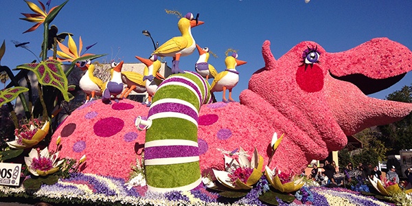 The floats at the Rose Parade are amazing!