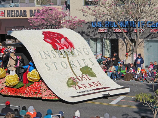 This is how close you are to the Rose Parade!